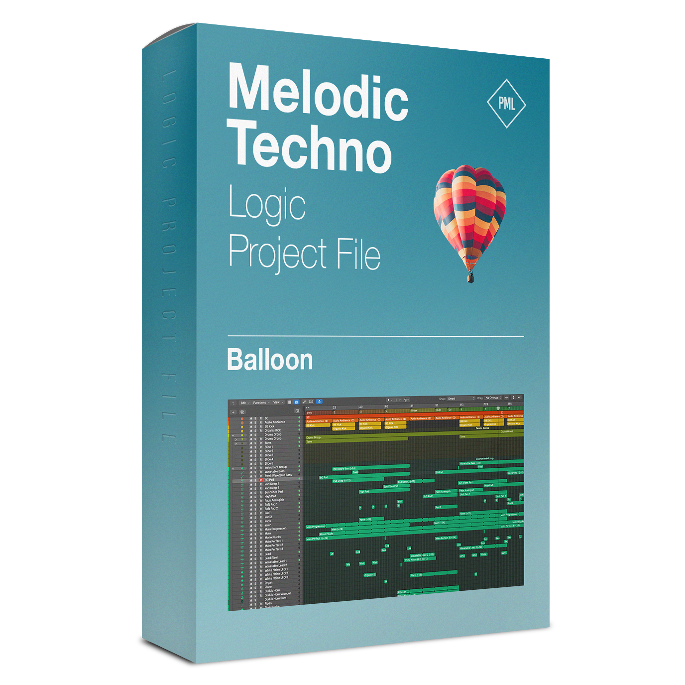 Balloon - Melodic Techno Logic Pro X & Serum Template (by The Producer Tutor)
