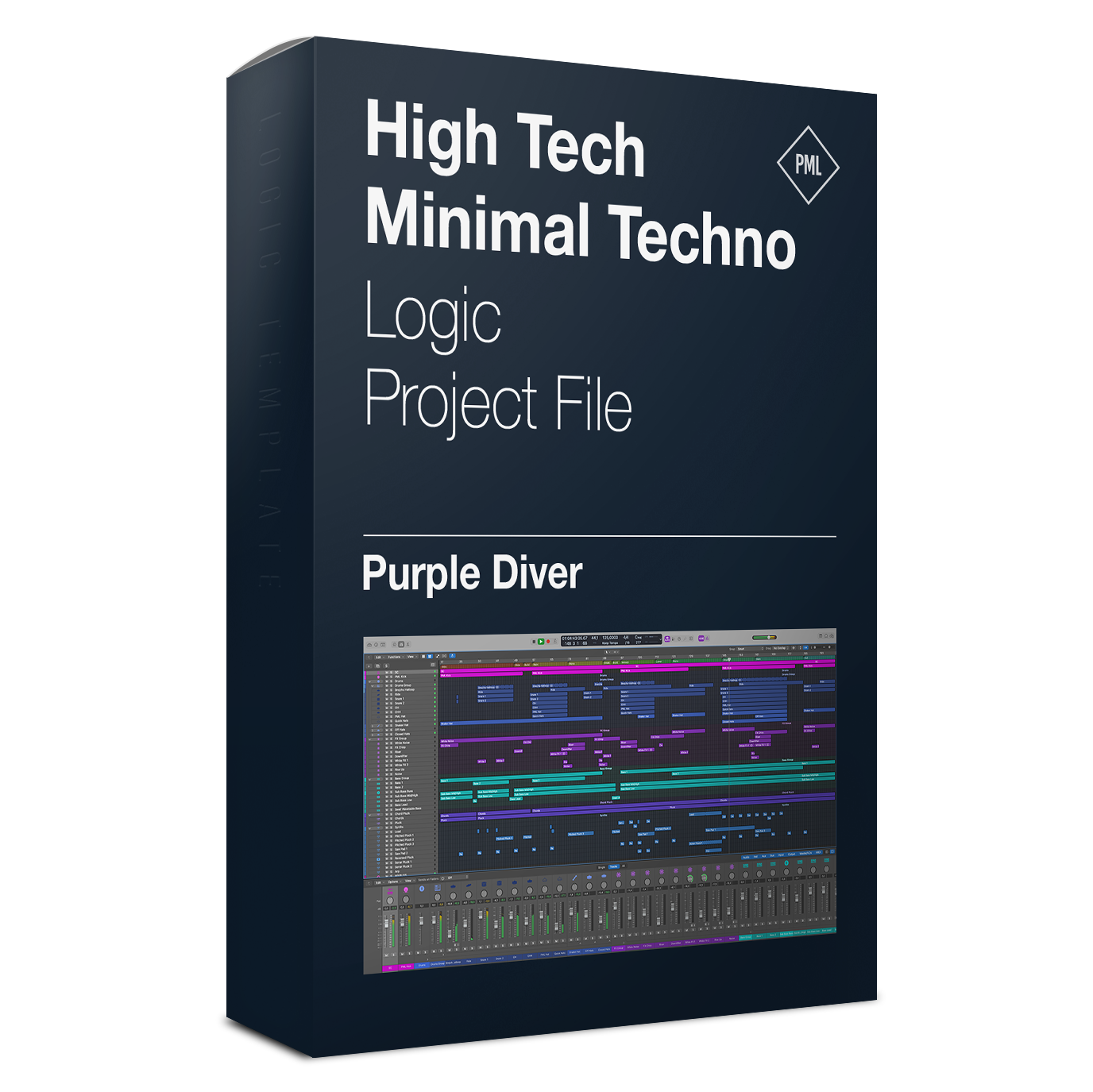 Purple Diver - High Tech Minimal Techno Logic Pro X & Serum Template (by The Producer Tutor)